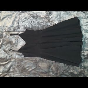 Black mini dress
